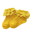 Baby Dressy Cotton Socks with Lace Ruffles