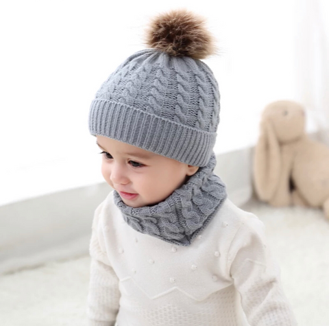Infant and Toddler Knitted Hats & Scarves