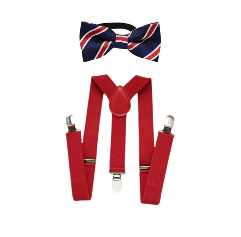 Classic Flag - Suspender And Bowtie Set for Children