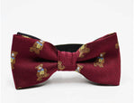 Burgundy Bear Bow Tie for Children